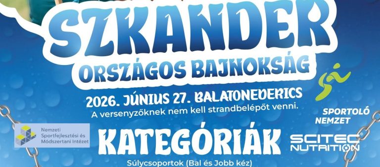 Szombaton rendezik a szkander országos bajnokságot Balatonedericsen